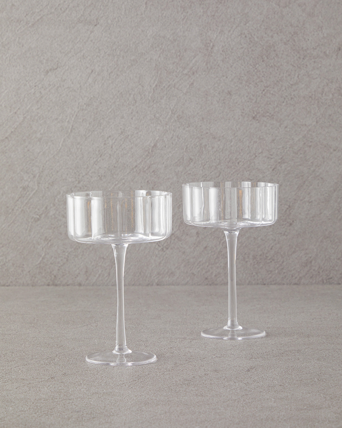 Glass 2 pcs Cup 220 ml - Transparent