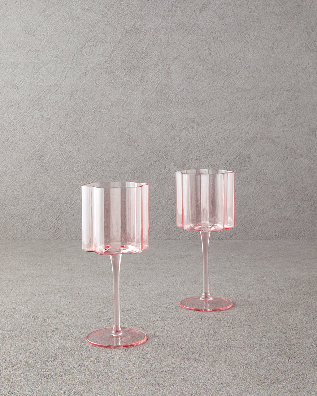 Flor Pura Glass 2 pcs Chalice 320 ml - Powder
