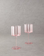 Flor Pura Glass 2 pcs Chalice 320 ml - Powder