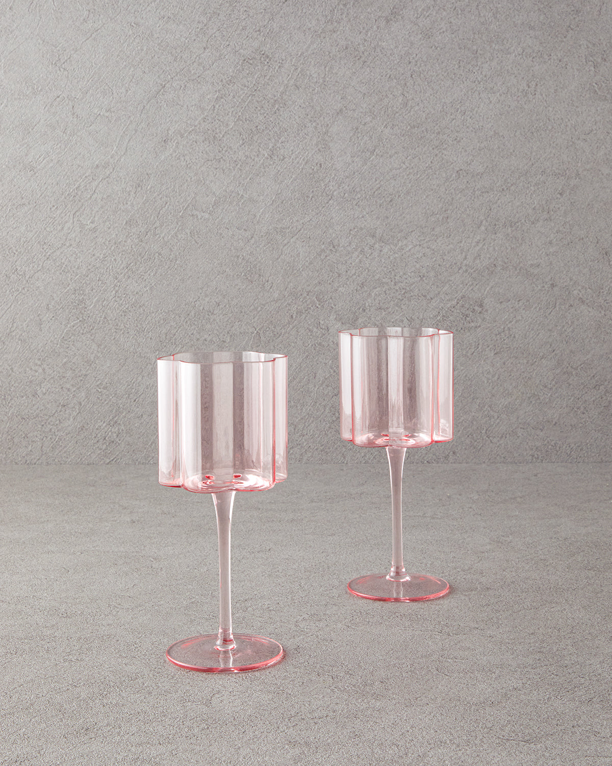 Flor Pura Glass 2 pcs Chalice 320 ml - Powder