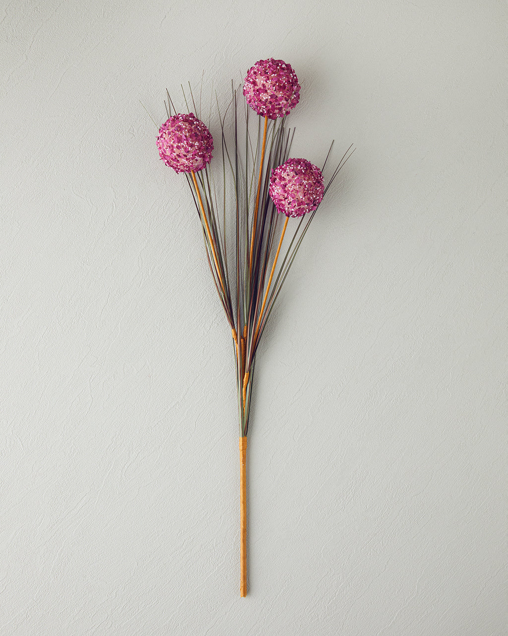 Grass Bush Single Branch Artificial Flower 63 cm Damson