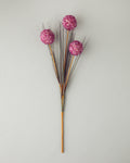 Grass Bush Single Branch Artificial Flower 63 cm Damson