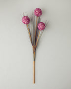Grass Bush Single Branch Artificial Flower 63 cm Damson