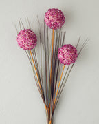Grass Bush Single Branch Artificial Flower 63 cm Damson (view 2)