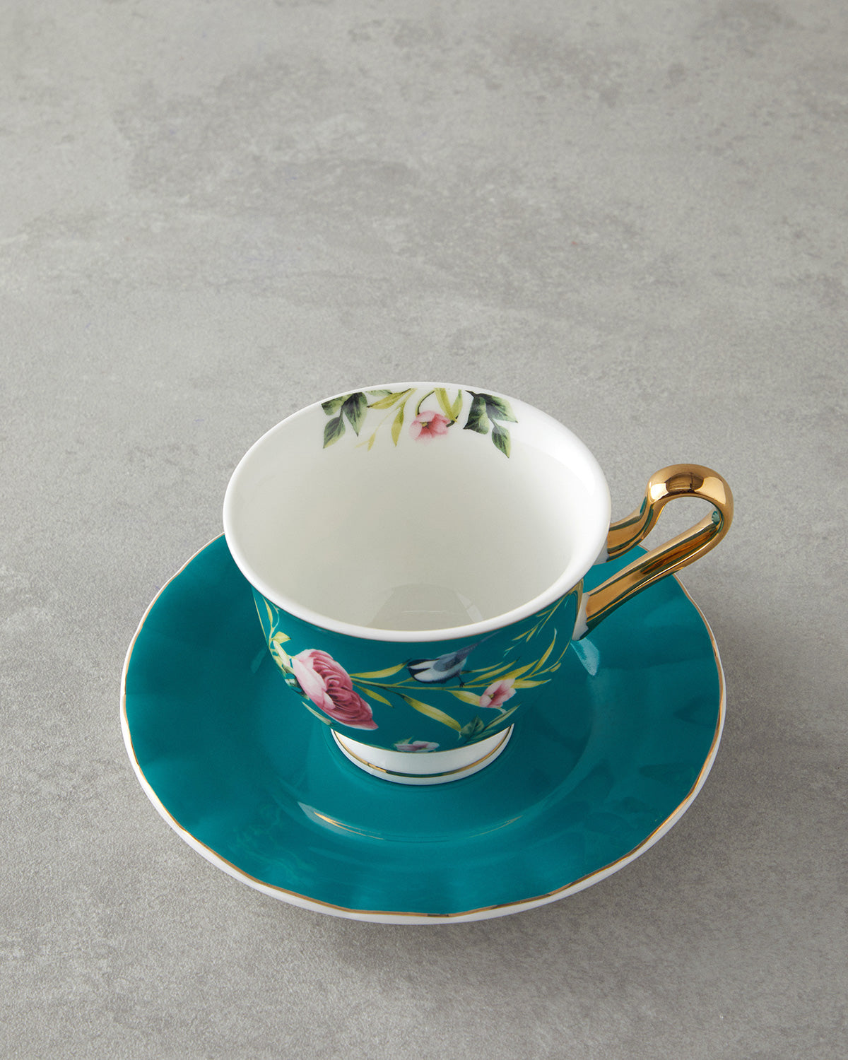 Vanilla New Bone China 4 Pieces 2 Servings Tea Cup Set 220 ml - Light Pink (view 6)