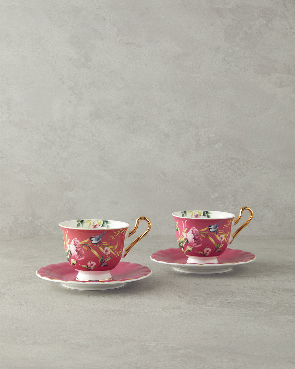 Vanilla New Bone China 4 Pieces 2 Servings Tea Cup Set 220 ml (view 7)