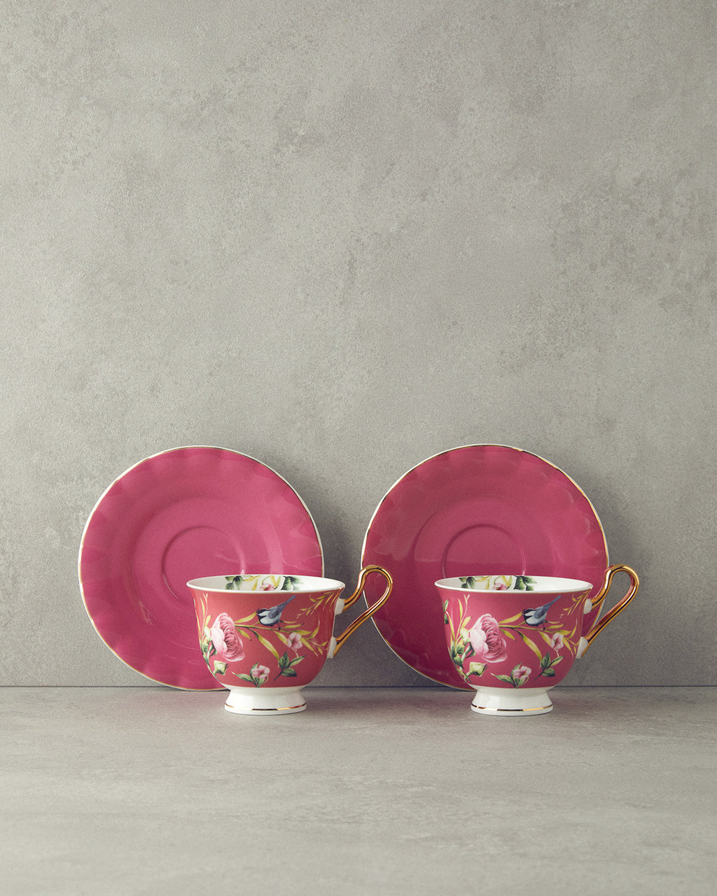 Vanilla New Bone China 4 Pieces 2 Servings Tea Cup Set 220 ml (view 9)