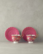Vanilla New Bone China 4 Pieces 2 Servings Tea Cup Set 220 ml (view 9)