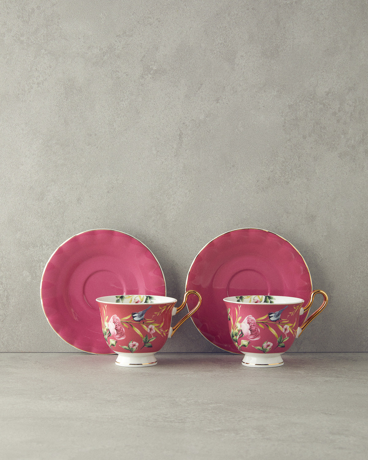 Vanilla New Bone China 4 Pieces 2 Servings Tea Cup Set 220 ml (view 9)