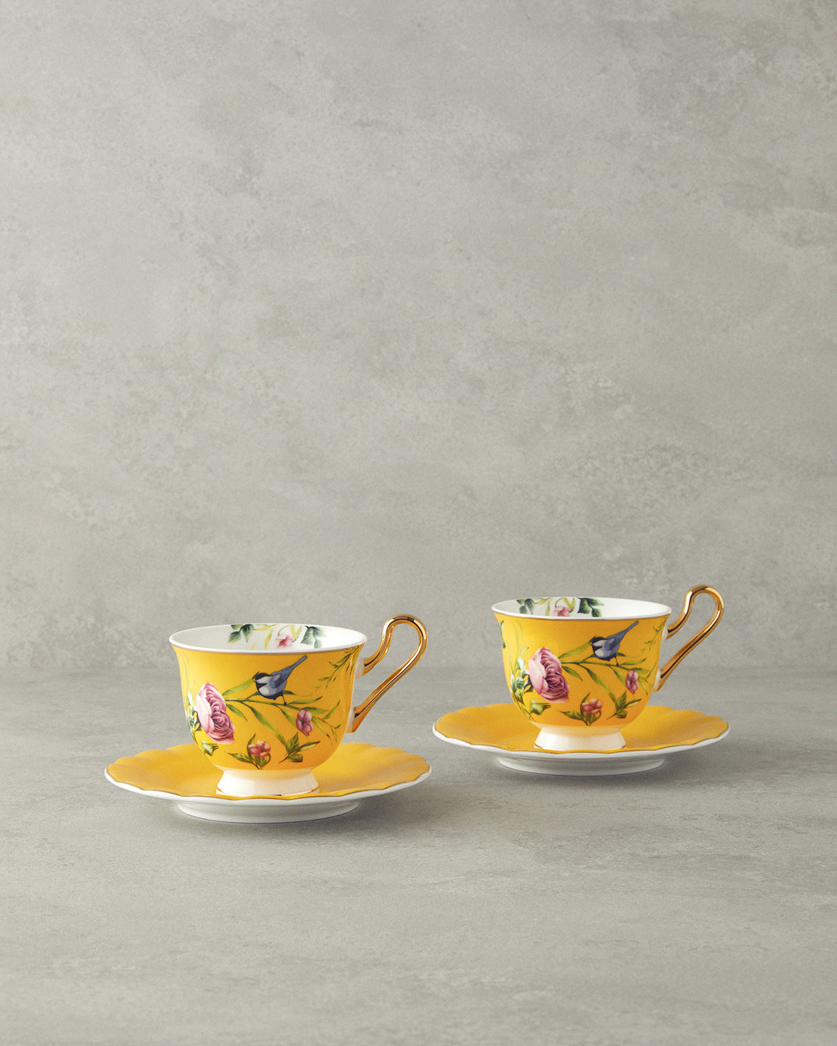Vanilla New Bone China 4 Pieces 2 Servings Tea Cup Set 220 ml (view 10)