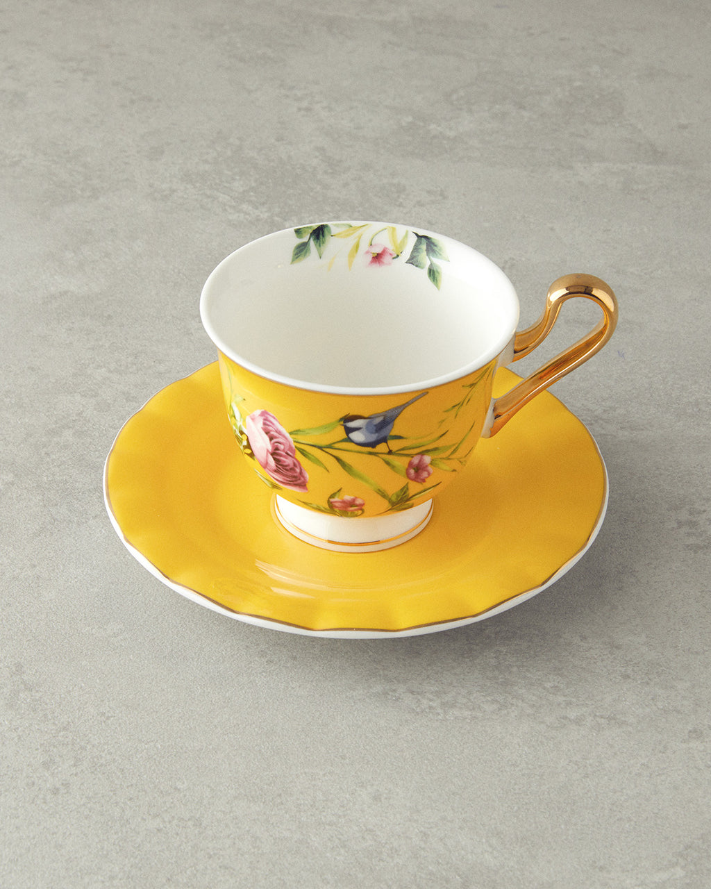 Vanilla New Bone China 4 Pieces 2 Servings Tea Cup Set 220 ml (view 11)