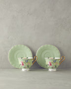 Vanilla New Bone China 4 Pieces 2 Servings Tea Cup Set 220 ml (view 15)