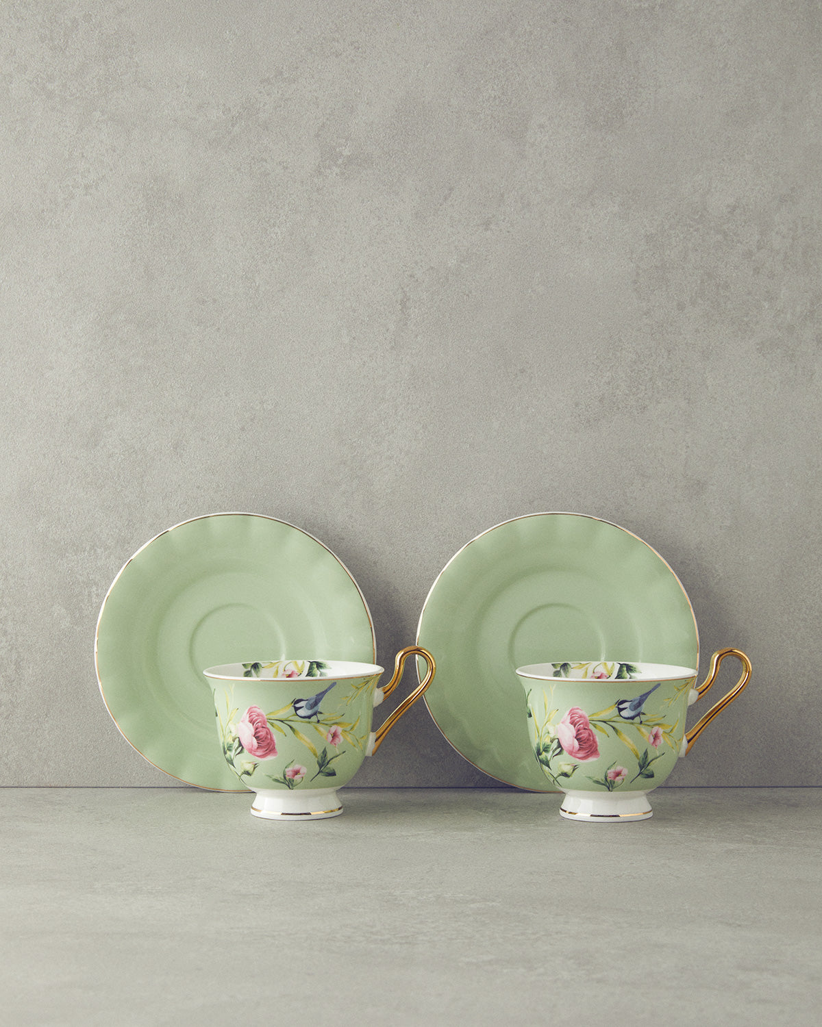 Vanilla New Bone China 4 Pieces 2 Servings Tea Cup Set 220 ml (view 15)