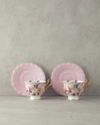 Vanilla New Bone China 4 Pieces 2 Servings Tea Cup Set 220 ml (view 18)