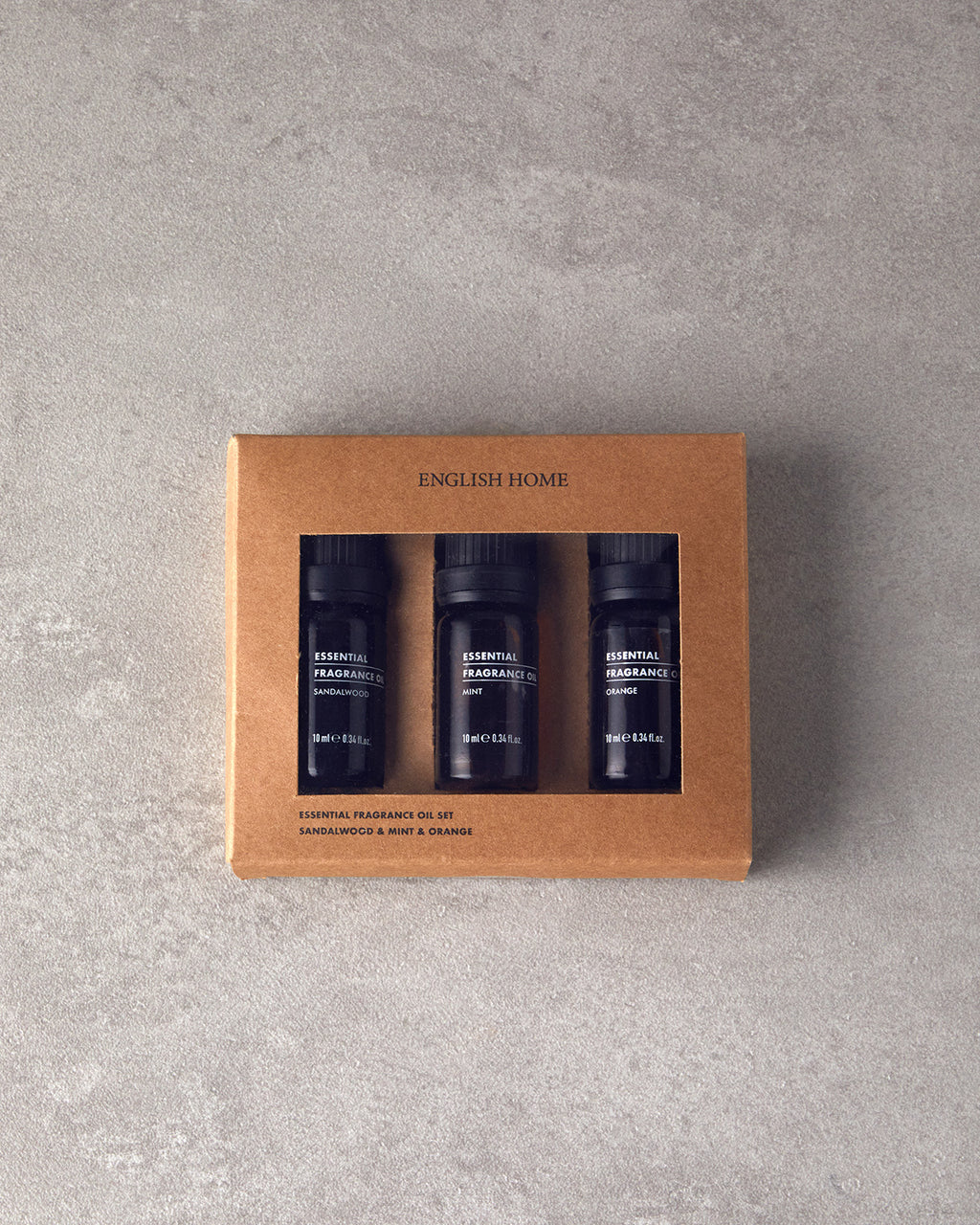 Sandal Wood, Mint, Orange 3 pcs Essential Fragrance Oil 3x10ml Amber