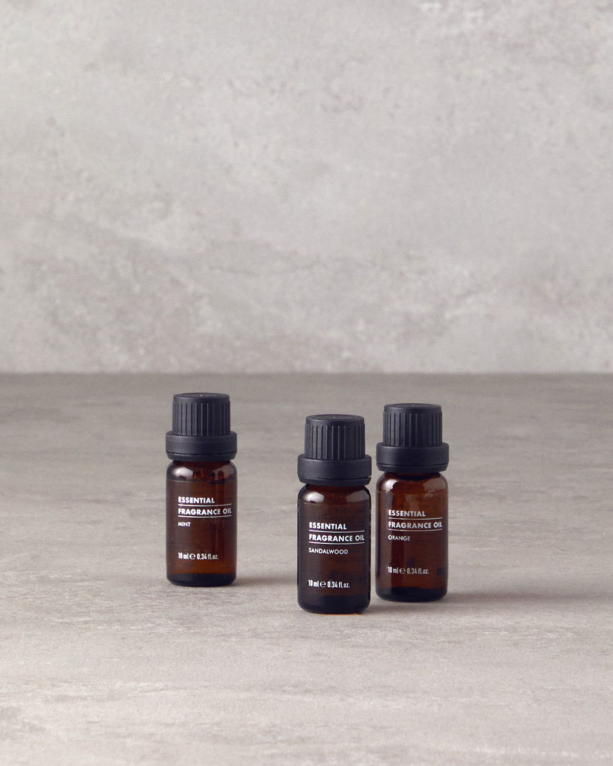 Sandal Wood, Mint, Orange 3 pcs Essential Fragrance Oil 3x10ml Amber (view 2)