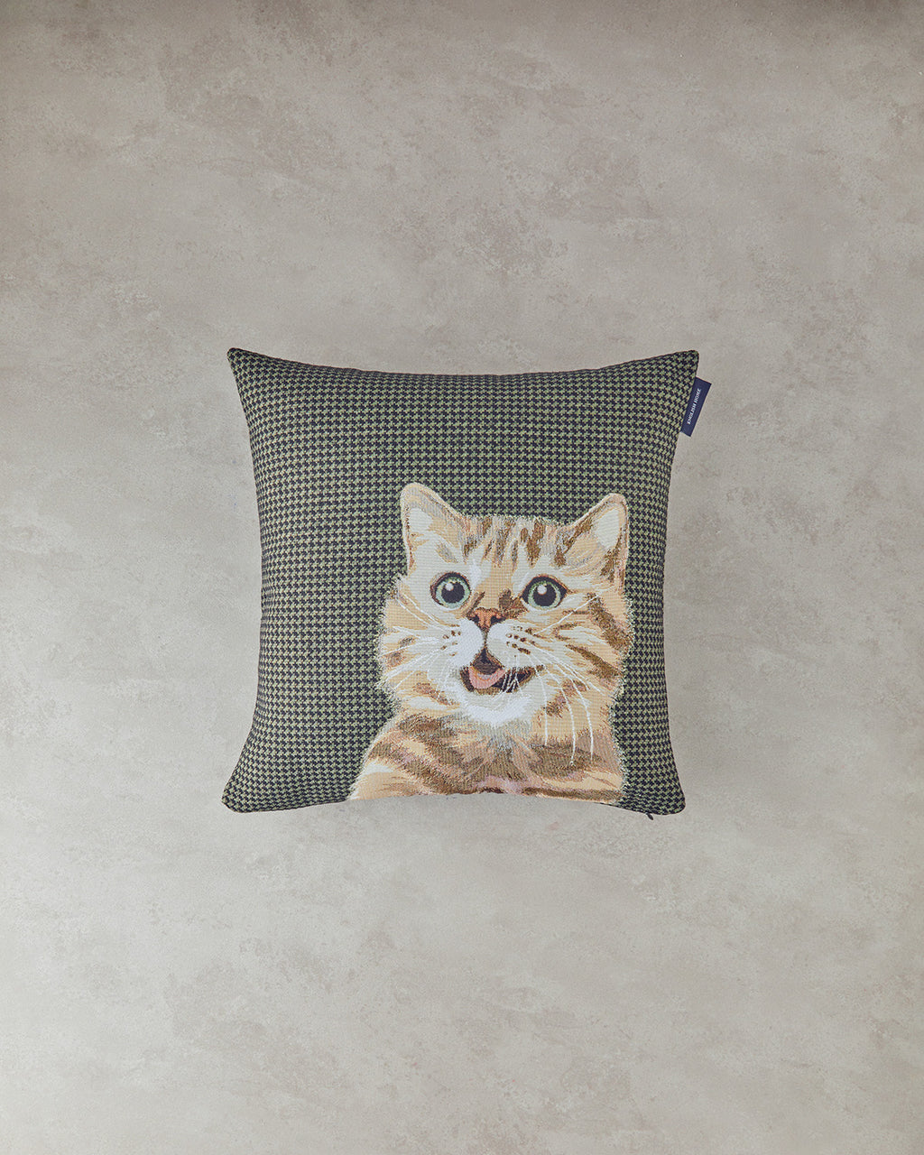 Gobelin Toss Pillow Cover 45x45 cm Green