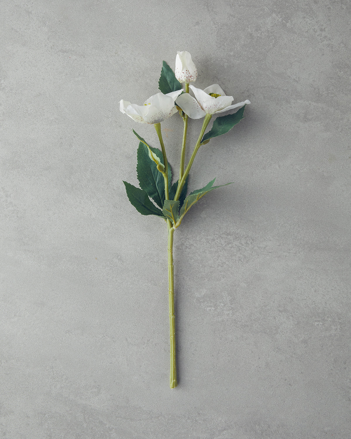 Helleborus Single Branch Artificial Flower 40 cm White