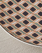 Modern Cube Bone Porcelain Cake Plate 20 cm Green (view 3)