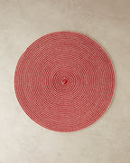 Fiora Polyester Table Mat 38 cm Red