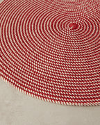 Fiora Polyester Table Mat 38 cm Red (view 2)