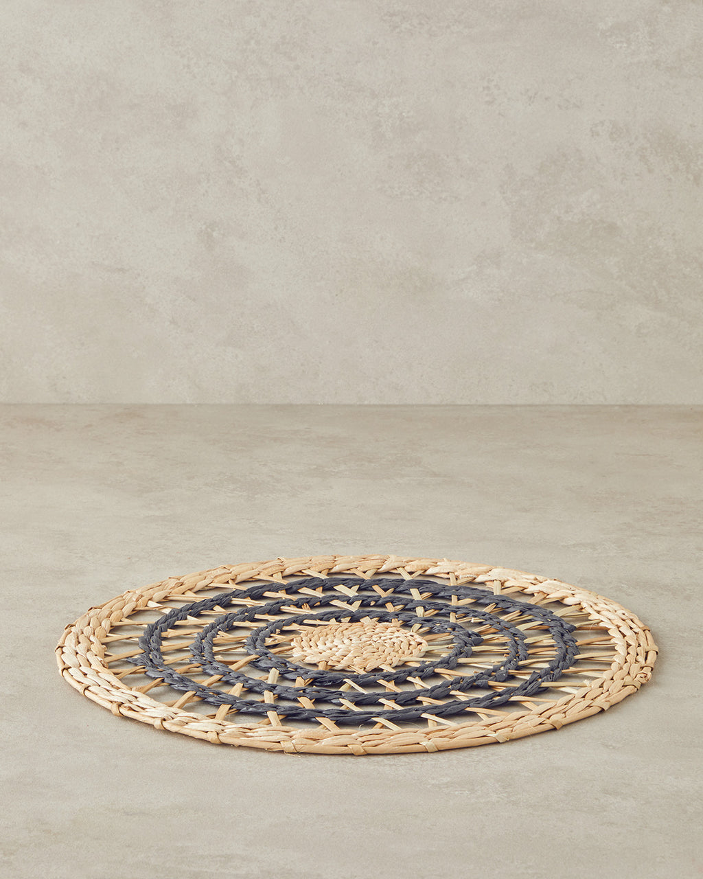Wicker Table Mat 38 cm Black