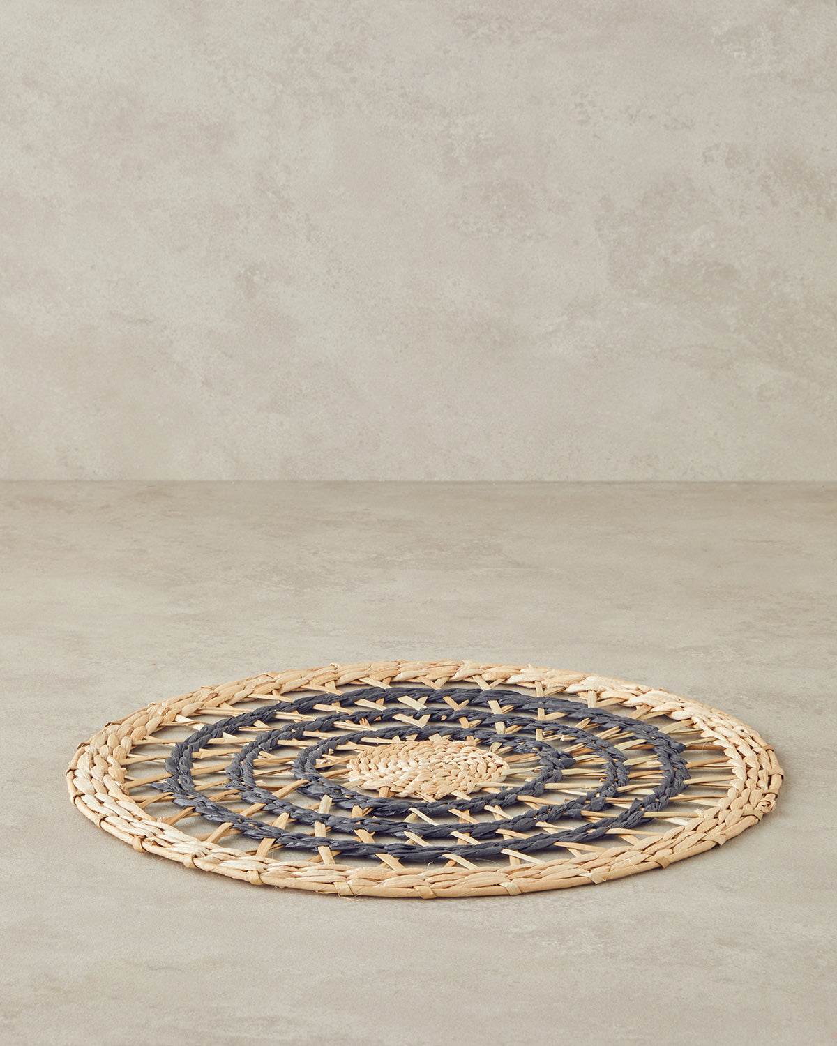 Wicker Table Mat 38 cm Black