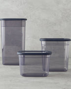 Safe Food Plastic 3 pcs Food Container 1300+2000+3200ml - Anthracite