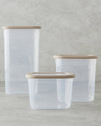 Safe Food Plastic 3 pcs Food Container 1300+2000+3200ml (view 4)
