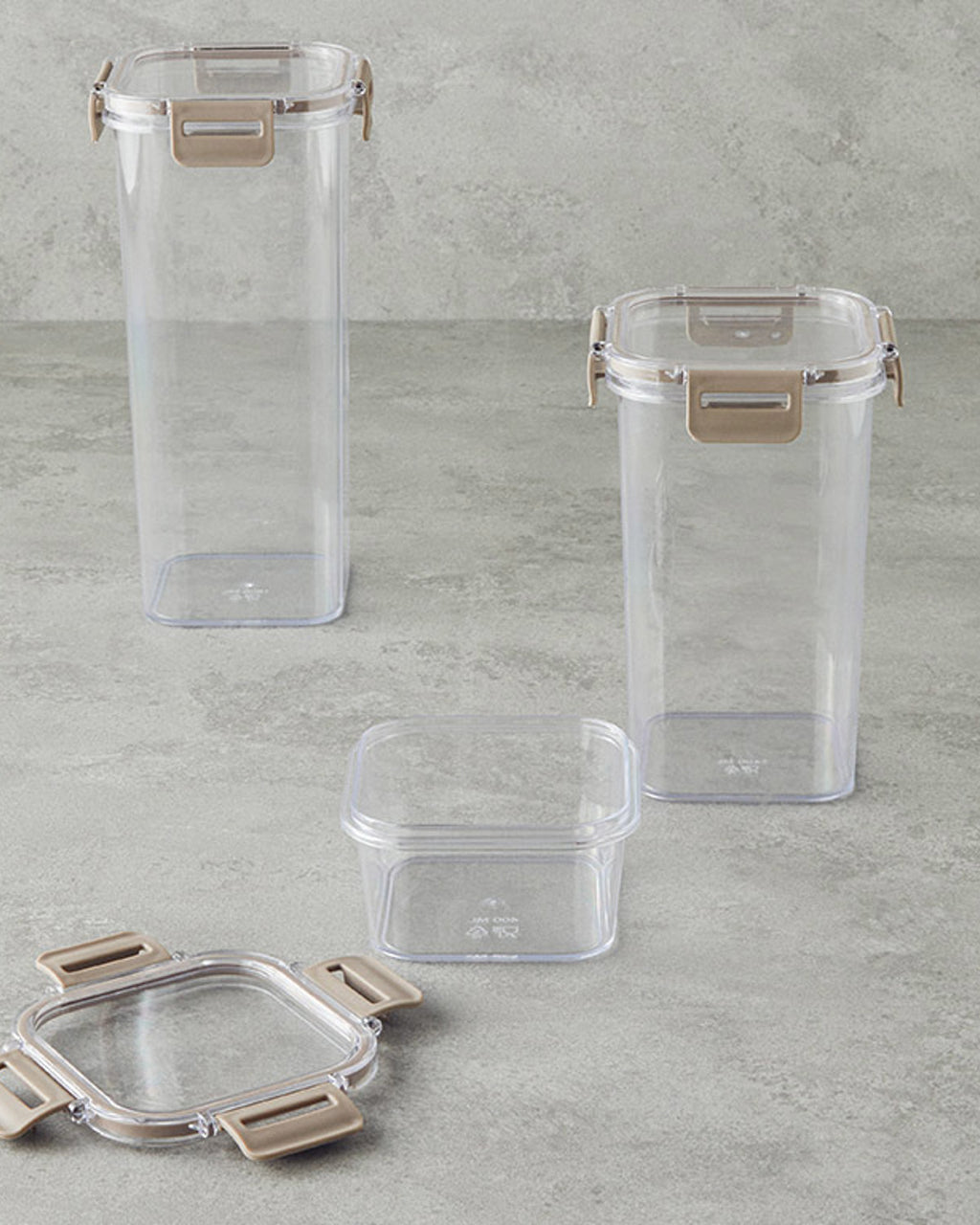 Super Lock Plastic 3 pcs Food Container 400+1400+17800 ml (view 5)