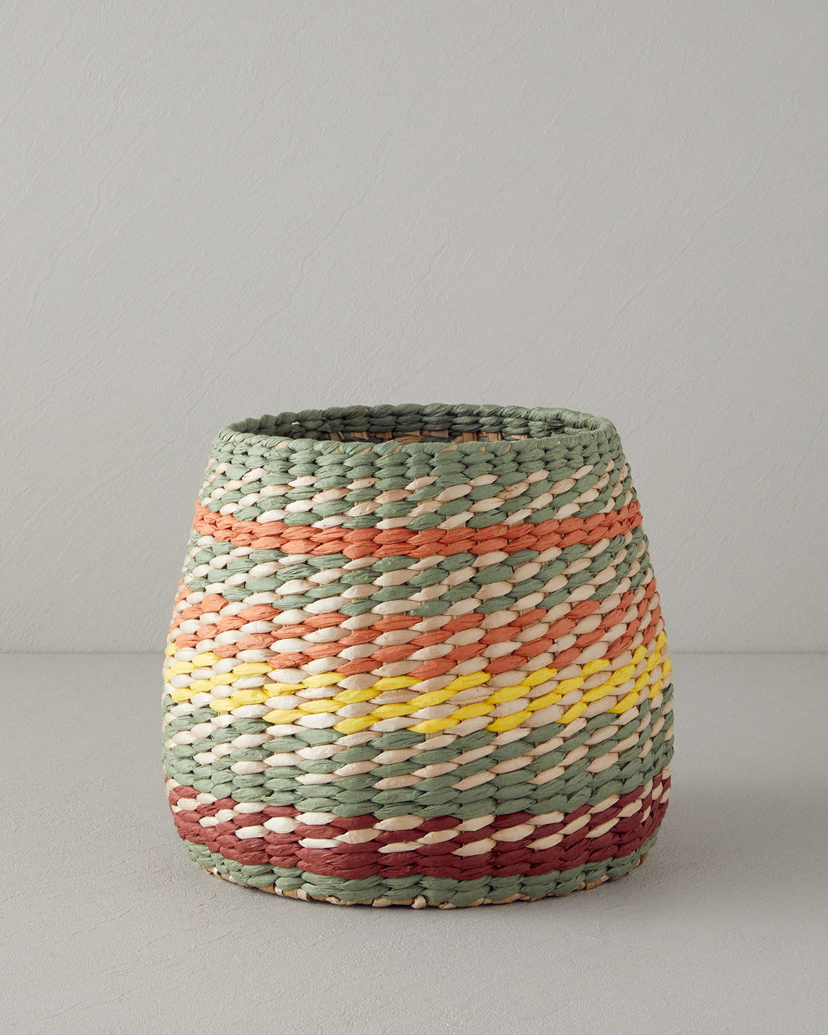 Ruth Wicker Basket 28x23 cm Multicolor