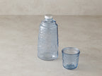 Lusana Glass Bedside Jug 1100 ml Blue (view 2)