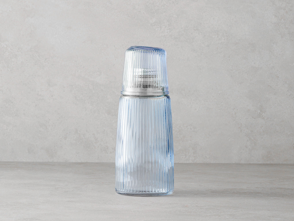 Glass Bedside Jug 1100 ml - Blue