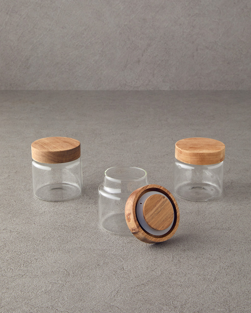 Alina Borosilicate 3 pcs Spice Rack 250 ml Transparent (view 2)