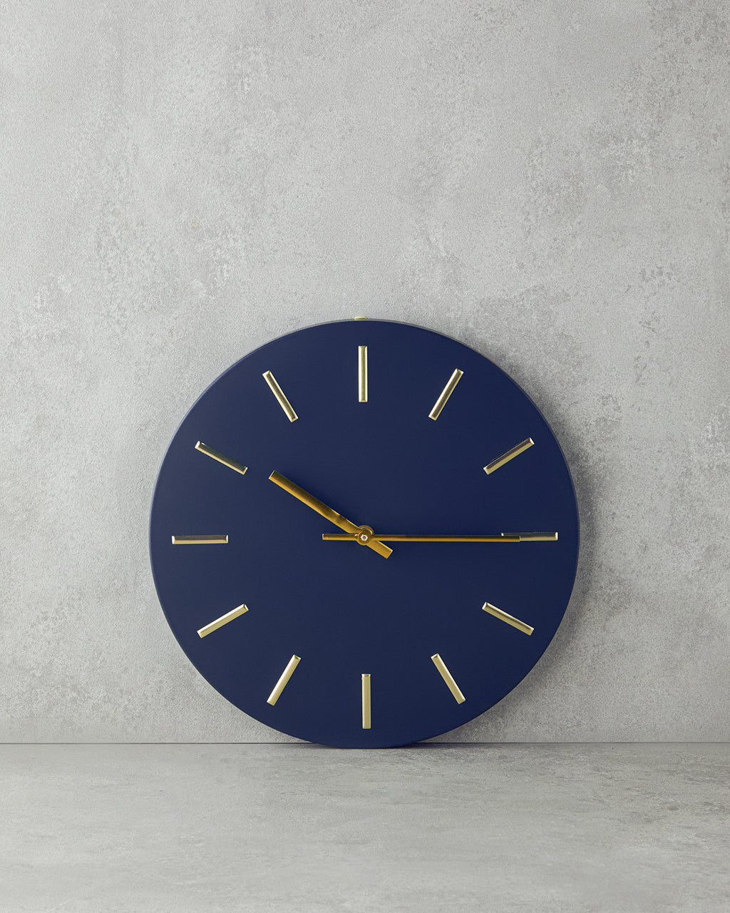 Sylvia Metal Decorative Wall Clock 30x30 cm - Navy Blue