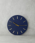 Sylvia Metal Decorative Wall Clock 30x30 cm - Navy Blue