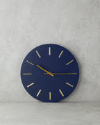Sylvia Metal Decorative Wall Clock 30x30 cm - Navy Blue