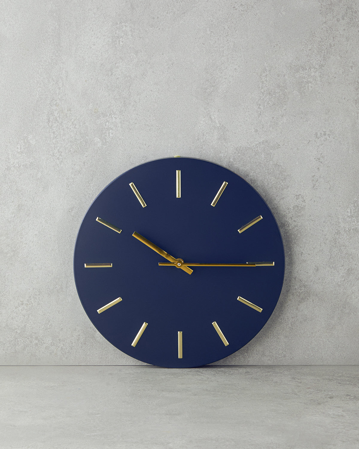 Sylvia Metal Decorative Wall Clock 30x30 cm - Navy Blue