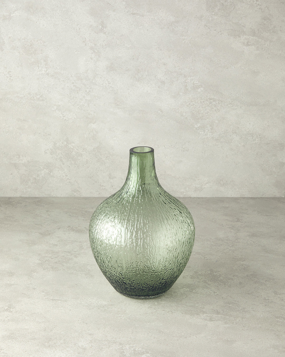 Misty Glass Vase 20x28 cm Mint