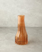 Oliva Glass Vase Amber - 15.5x10x35.5 cm