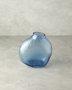 Dotsy Glass Vase Blue - 20x22 cm