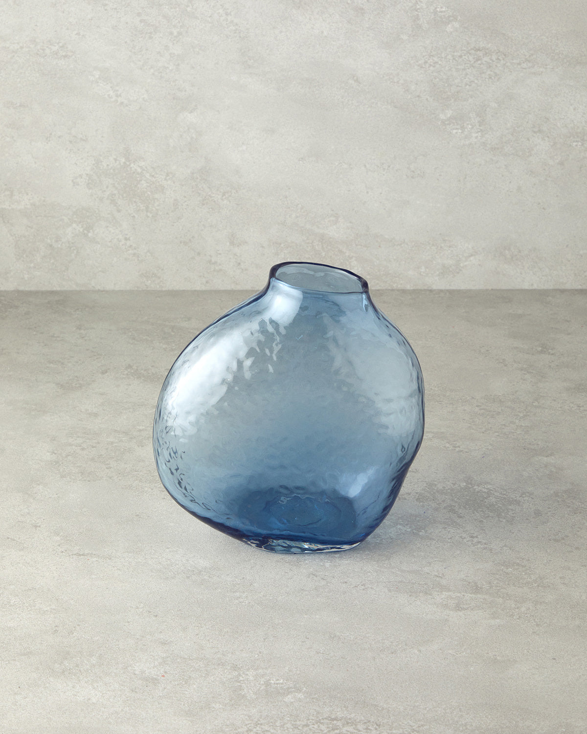 Dotsy Glass Vase Blue - 20x22 cm