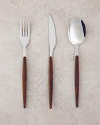 Solid 18/10 Stainless Steel Cutlery Set 18 Pieces, 6 Servings Silver