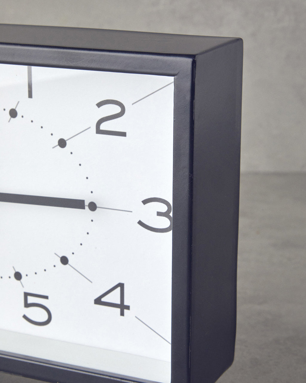 Flair Clock 28x20 cm Black