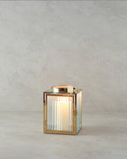 Deluxe Metal Lantern 28 cm Gold (view 2)