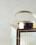 Deluxe Metal Lantern 28 cm Gold (view 3)