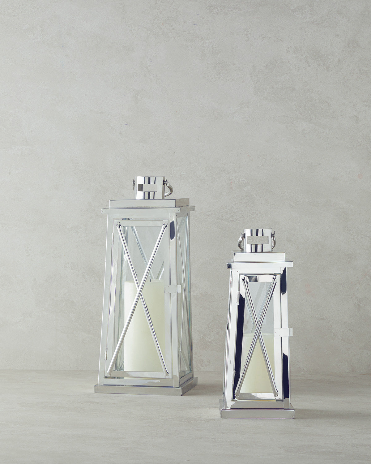 Carly Metal Lantern Silver (view 4)