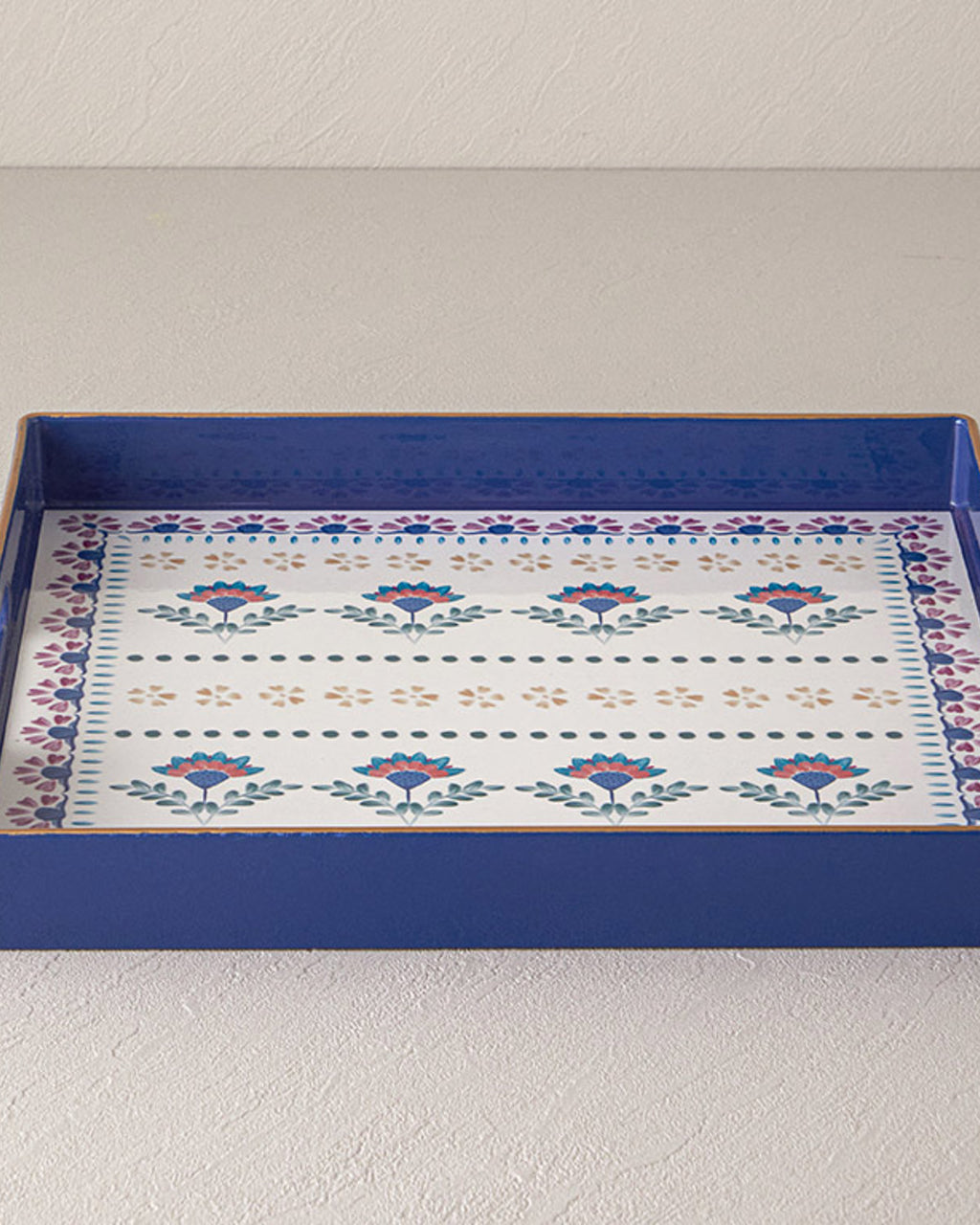 Carnival Time PP Tray 35x35 cm Blue