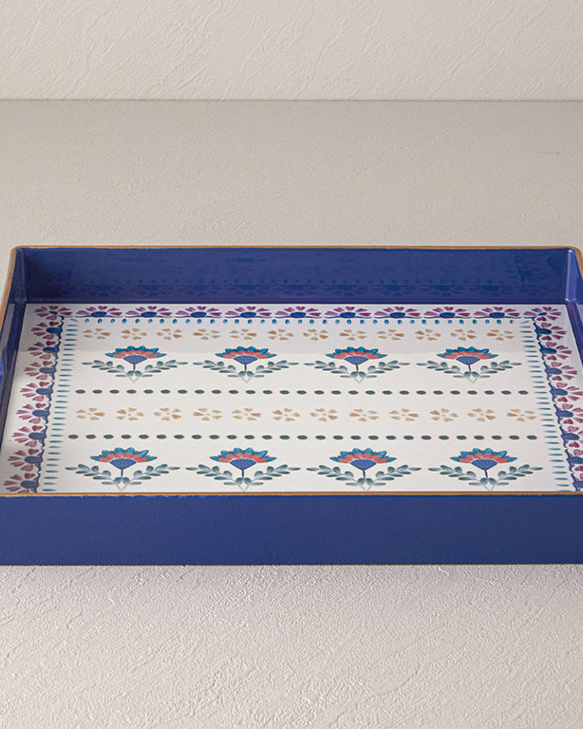 Carnival Time PP Tray 35x35 cm Blue