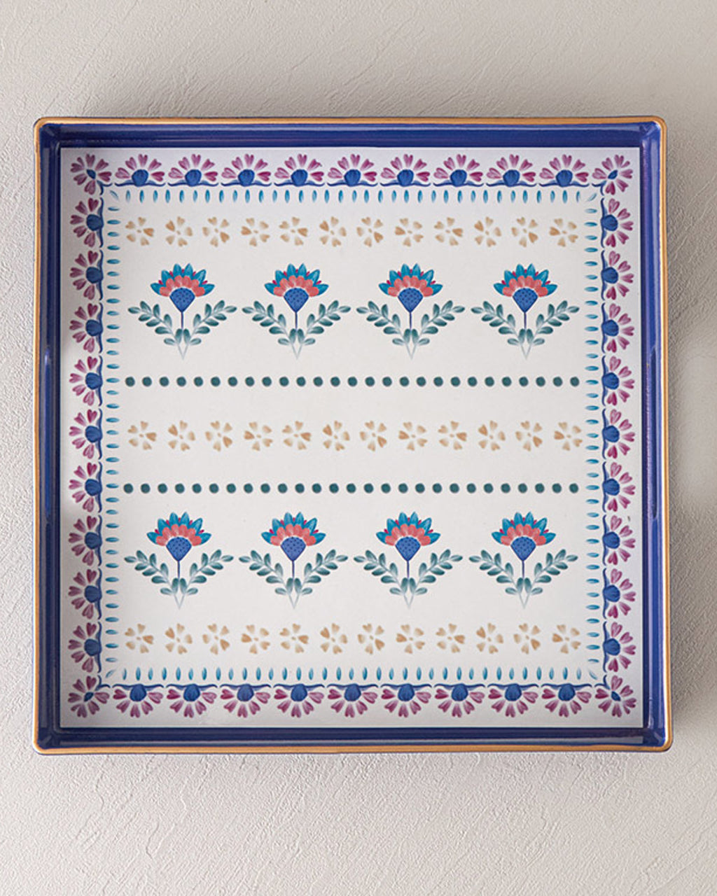Carnival Time PP Tray 35x35 cm Blue (view 2)